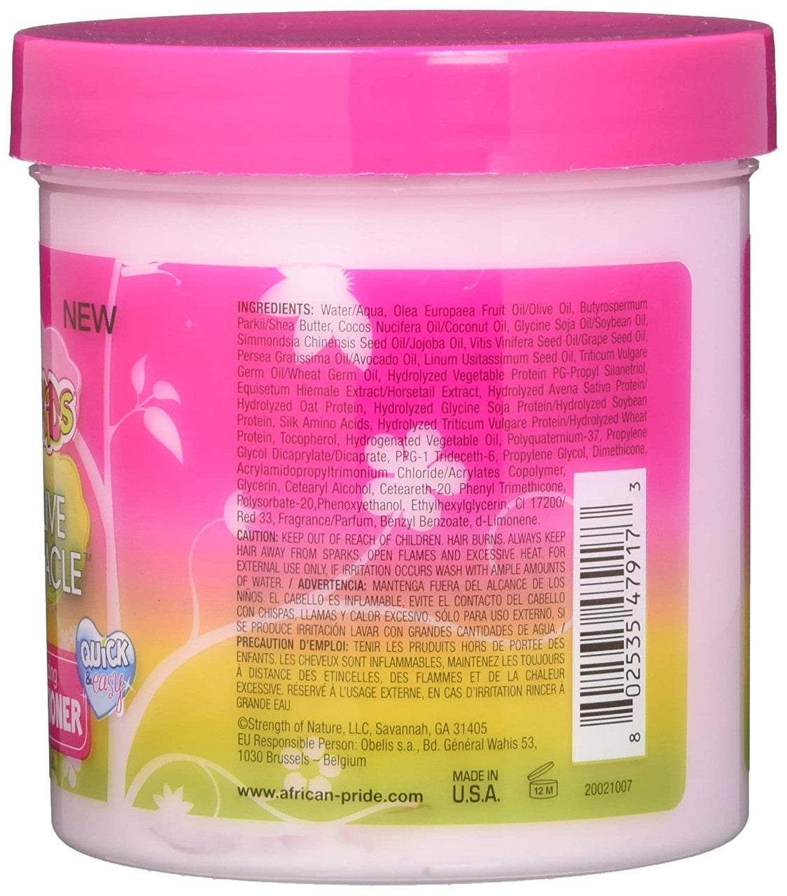 Après-shampoing sans rinçage à l'huile d'olive African Pride Dream Kids, 425 ml