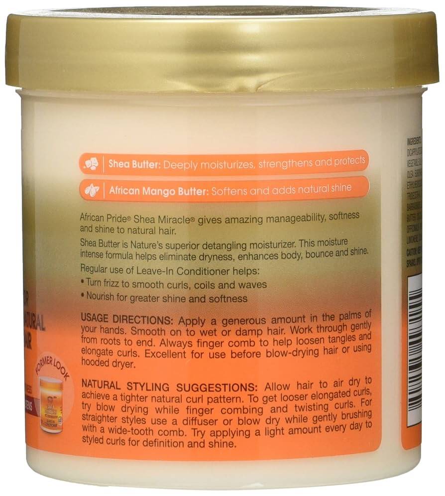 African Pride Miracle Shea Butter Leave-In Conditioner 15oz