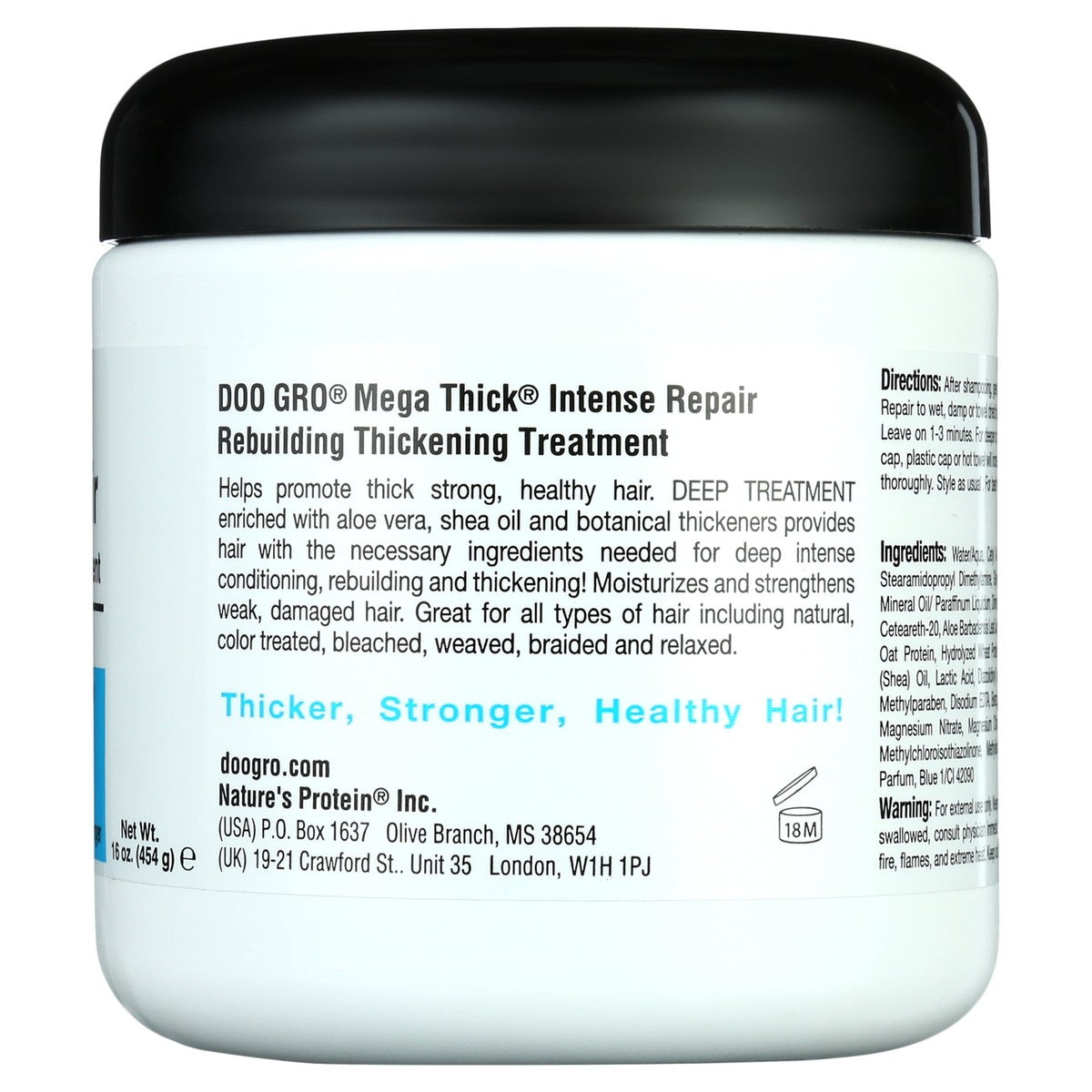 Doo Gro Mega Thick Soin Réparateur Intense 454 g