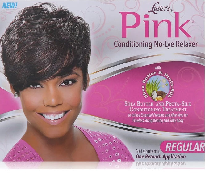 Kit de défrisage sans soude rose de Luster, régulier