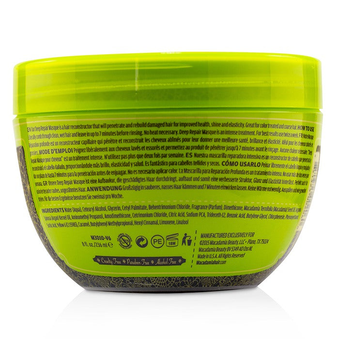 Masque réparateur en profondeur à l'huile naturelle de macadamia 236 ml