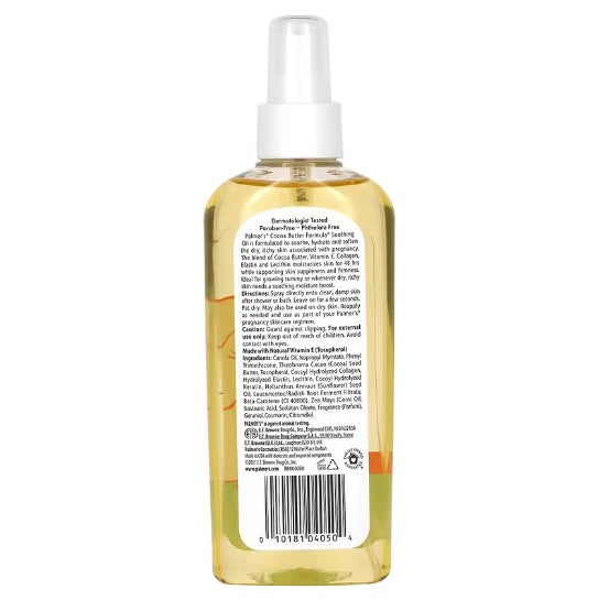 Huile pour peaux sèches et irritées au beurre de cacao de Palmer's, 150 ml
