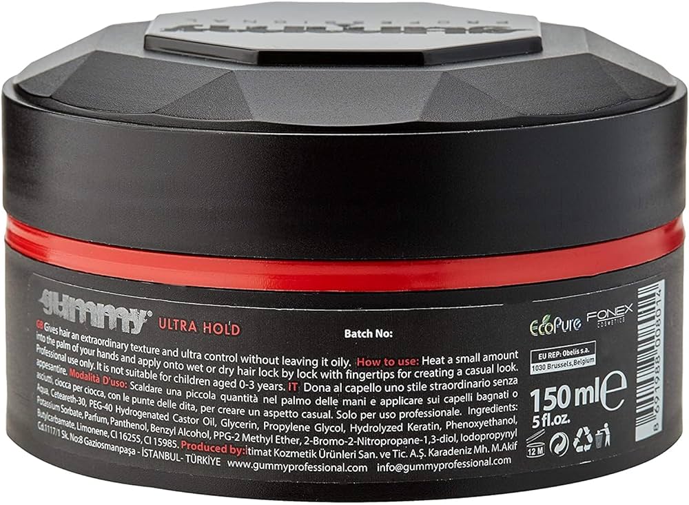 Gel-cire coiffant ultra-tenue gommeux 150 ml