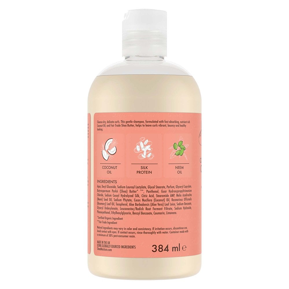 Shampoing boucles brillance à la noix de coco et à l'hibiscus Shea Moisture 384 ml