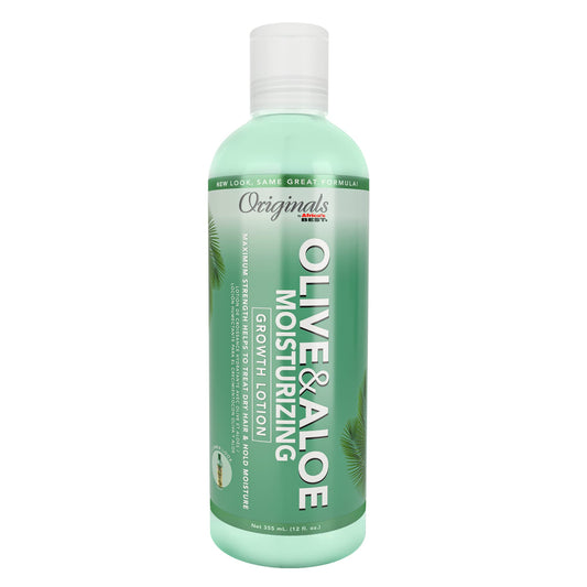 Lotion hydratante et revitalisante à l'huile d'olive biologique d'Afrique (340 ml) 