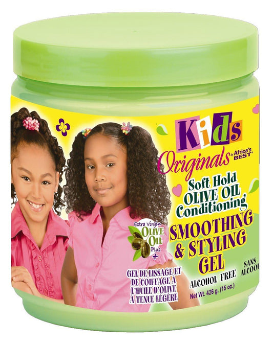 Moisturizing kids hair styling gel with shea butter and olive oil, 426g