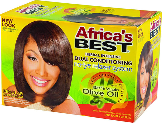 Kit de défrisage sans soude régulier d'Afrique