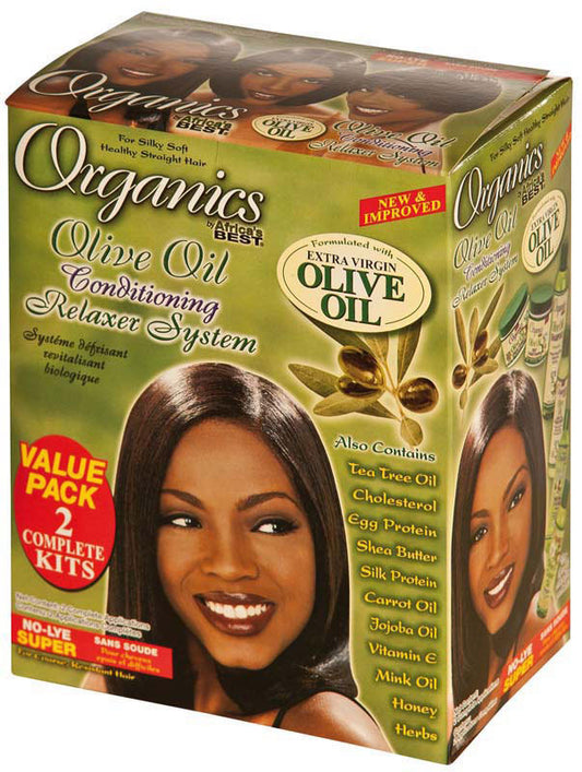 Le meilleur kit défrisant à l'huile d'olive biologique d'Afrique 