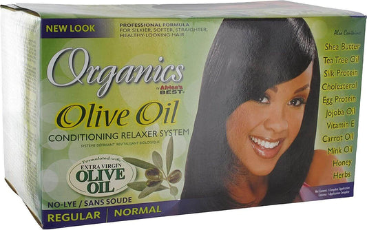 Kit défrisant à l'huile d'olive biologique d'Afrique 