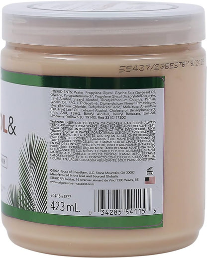 Le meilleur après-shampoing sans rinçage à l'huile d'arbre à thé et au cholestérol d'Afrique (425 ml)