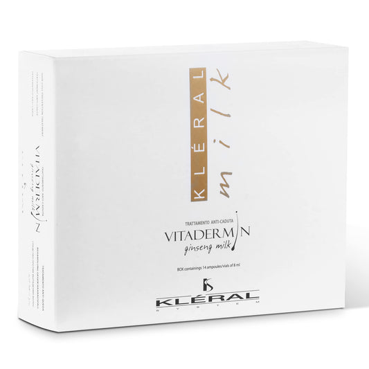 Kleral Vitadermin Traitement Anti-Amincissement au Lait de Ginseng 14 Ampoules