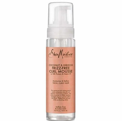 Mousse boucles sans frisottis à la noix de coco et à l'hibiscus de Shea Moisture 7,5 oz