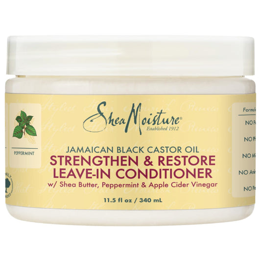 Après-shampoing sans rinçage à l'huile de ricin noire jamaïcaine Shea Moisture 340 ml