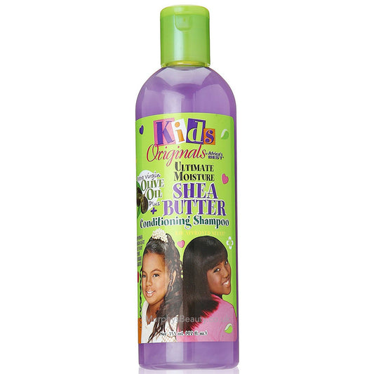 Shampoing sans sulfate au beurre de karité biologique pour enfants d'Afrique, 340 ml