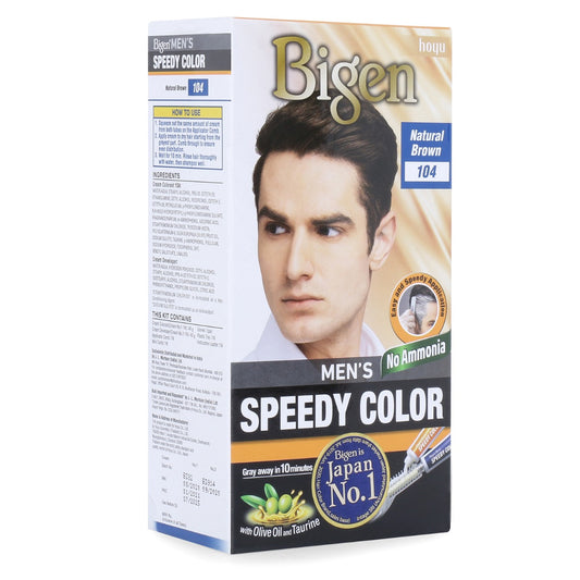 Coloration capillaire pour homme Bigen, brun naturel 104