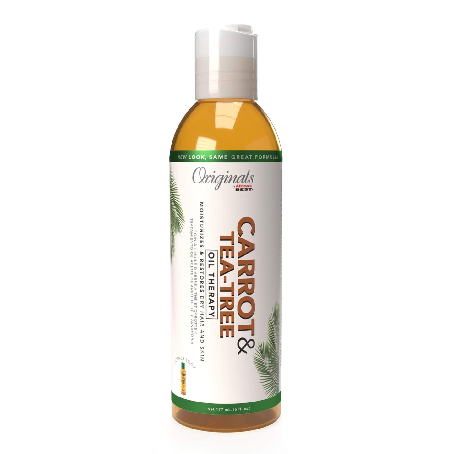 Huile thérapeutique à la carotte et à l'arbre à thé d'Afrique Best Organics 170 ml 