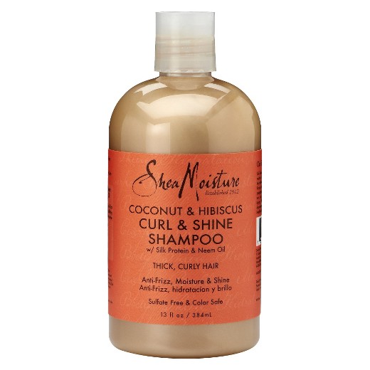 Shampoing boucles brillance à la noix de coco et à l'hibiscus Shea Moisture 384 ml 